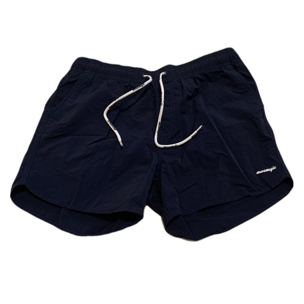 Maamgic Men's Navy Blue Swim Trunks Board Shorts Size S